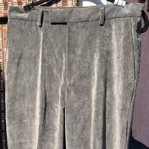 Perry Ellis Gray Corduroy Slacks 32X32